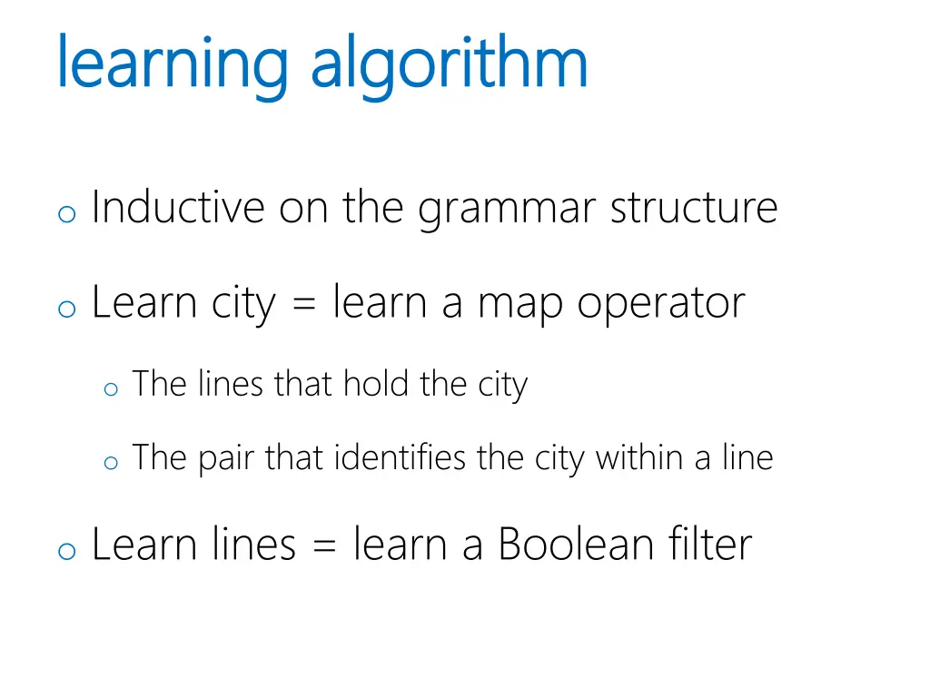 learning algorithm learning algorithm 1