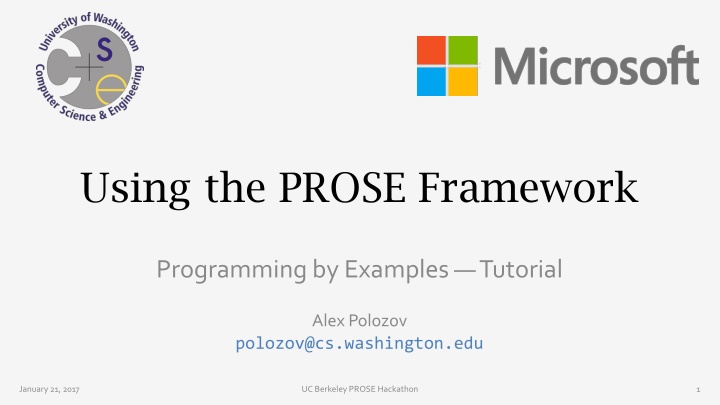 using the prose framework