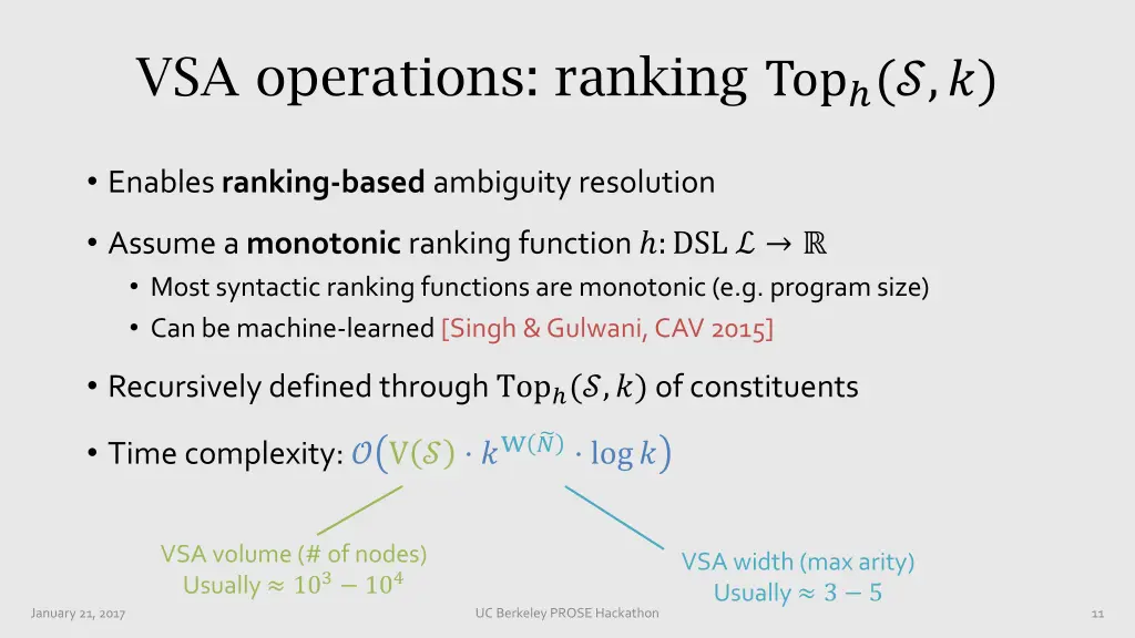 vsa operations ranking top