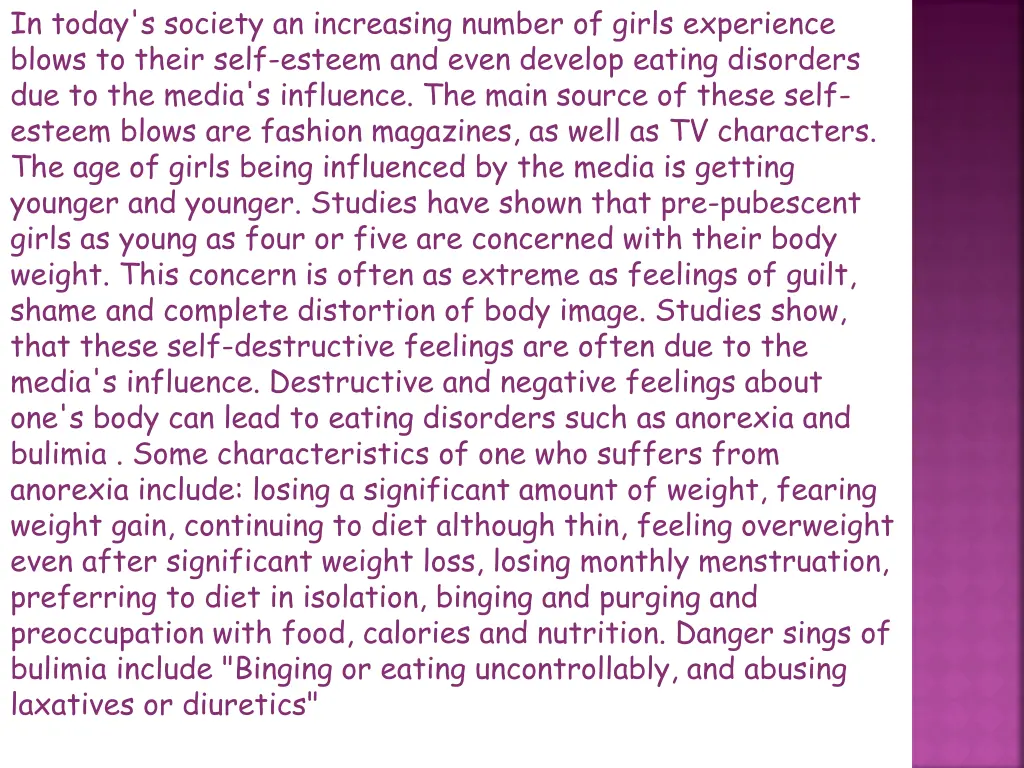 in today s society an increasing number of girls