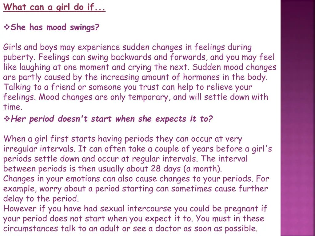 what can a girl do if