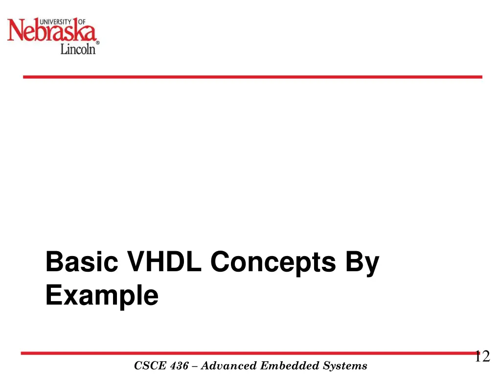 basic vhdl concepts by example