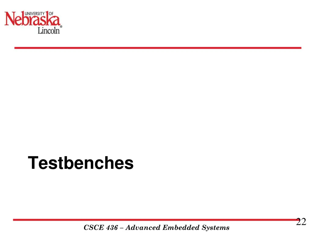 testbenches