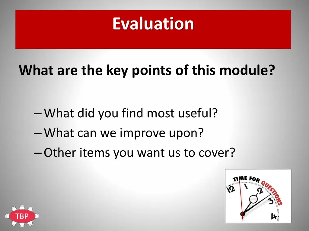 evaluation
