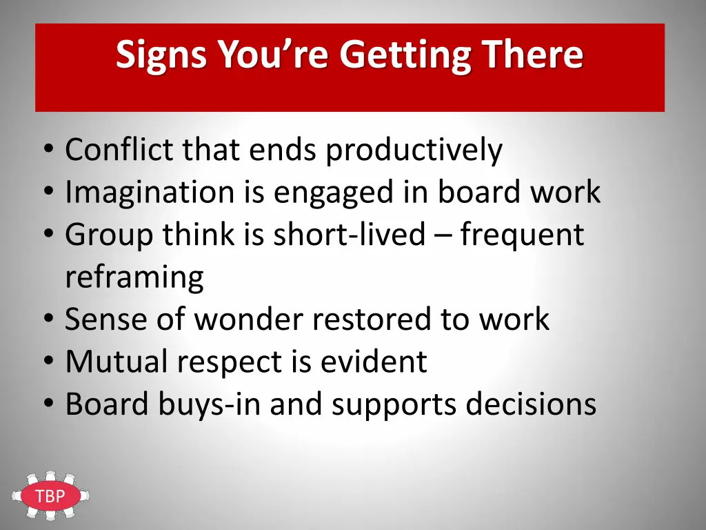 signs you re getting there