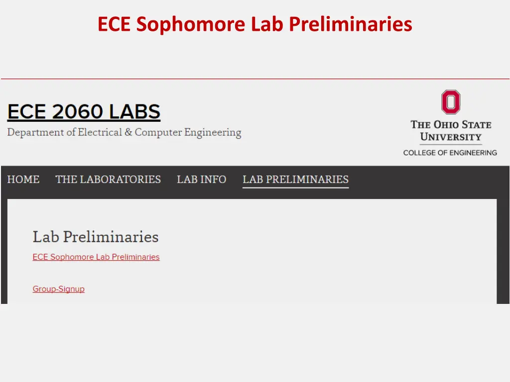ece sophomore lab preliminaries