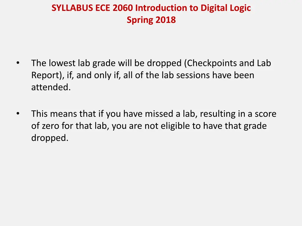 syllabus ece 2060 introduction to digital logic 4