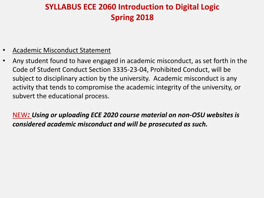 syllabus ece 2060 introduction to digital logic 6
