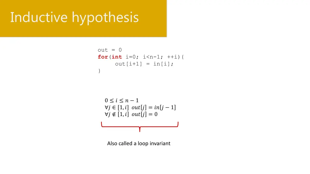 inductive hypothesis