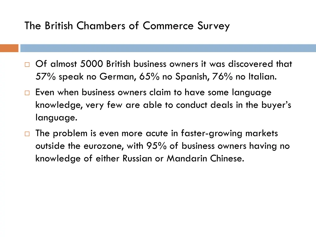 the british chambers of commerce survey