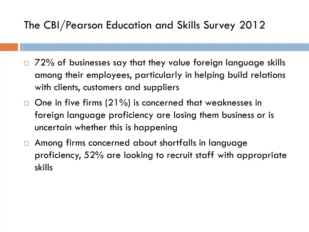 the cbi pearson education and skills survey 2012