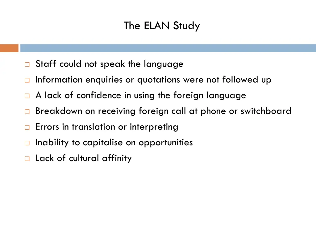 the elan study