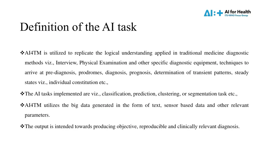 definition of the ai task