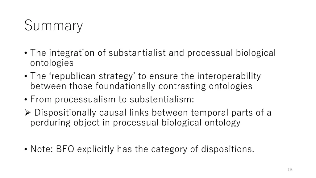 summary