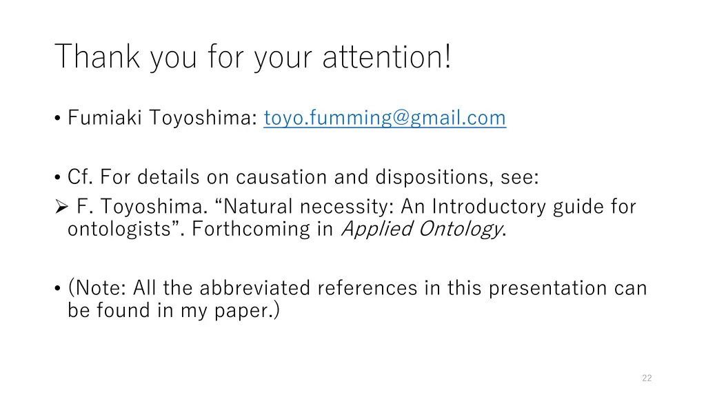 thank you for your attention