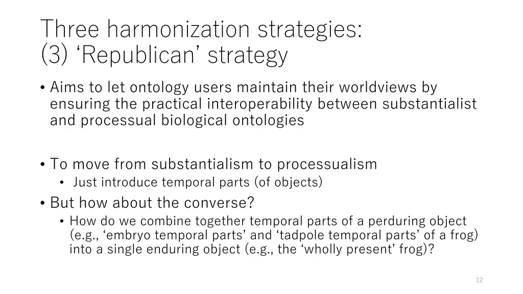 three harmonization strategies 3 republican
