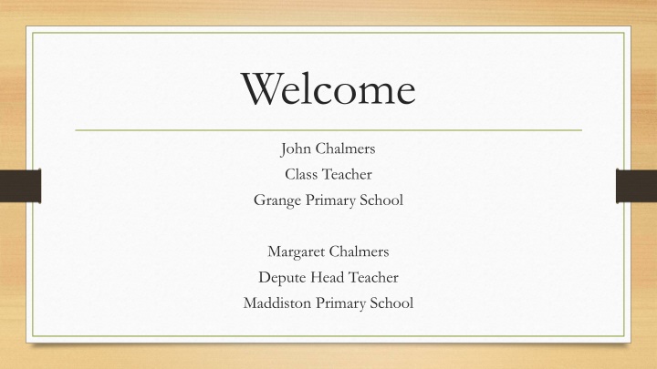 welcome