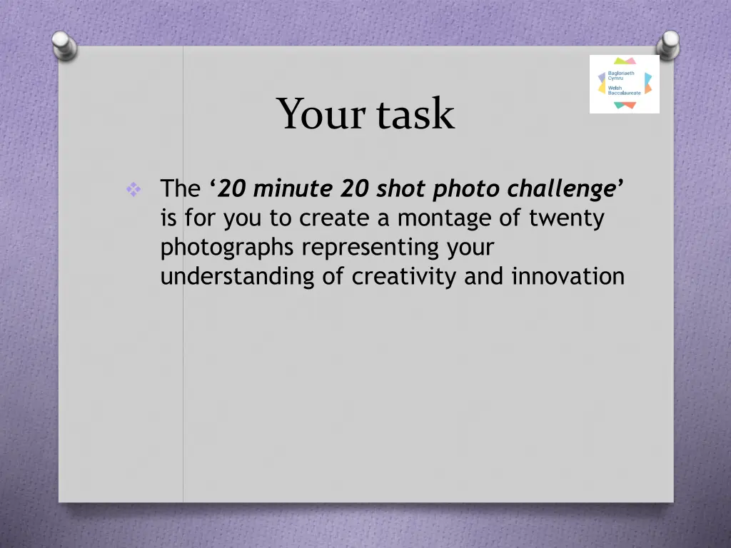 your task