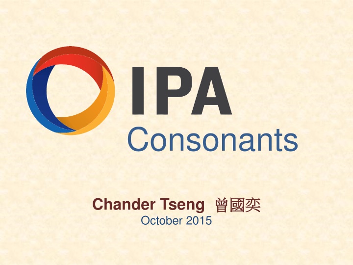 consonants
