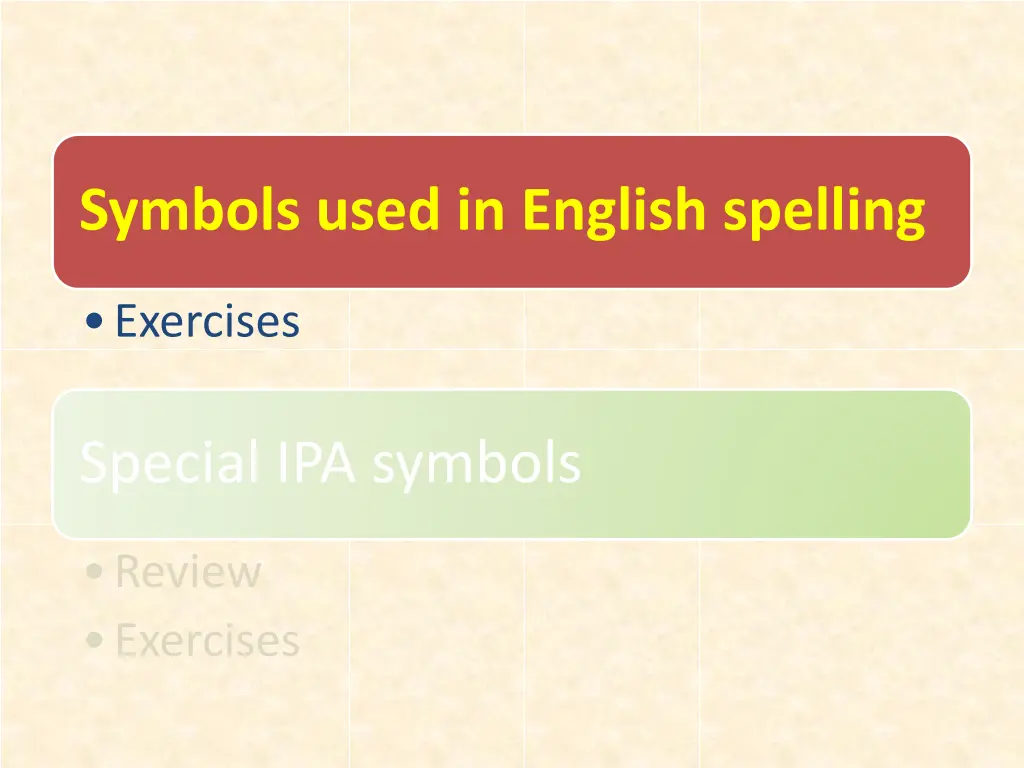 symbols used in english spelling