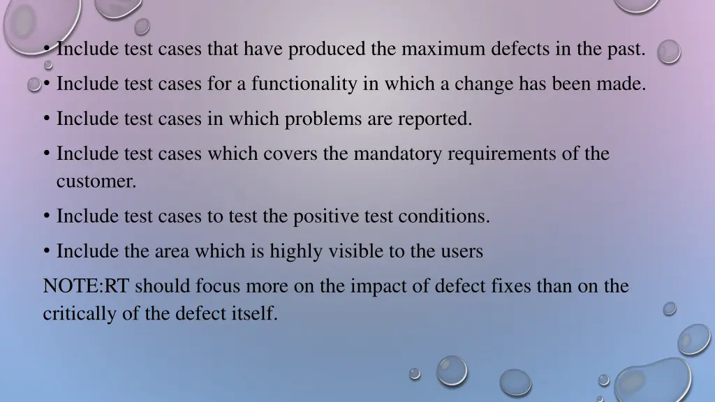 include test cases that have produced the maximum
