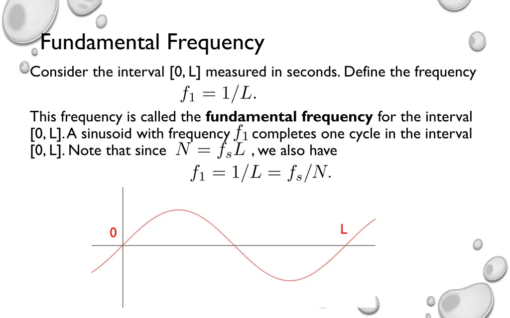 fundamental frequency consider the interval