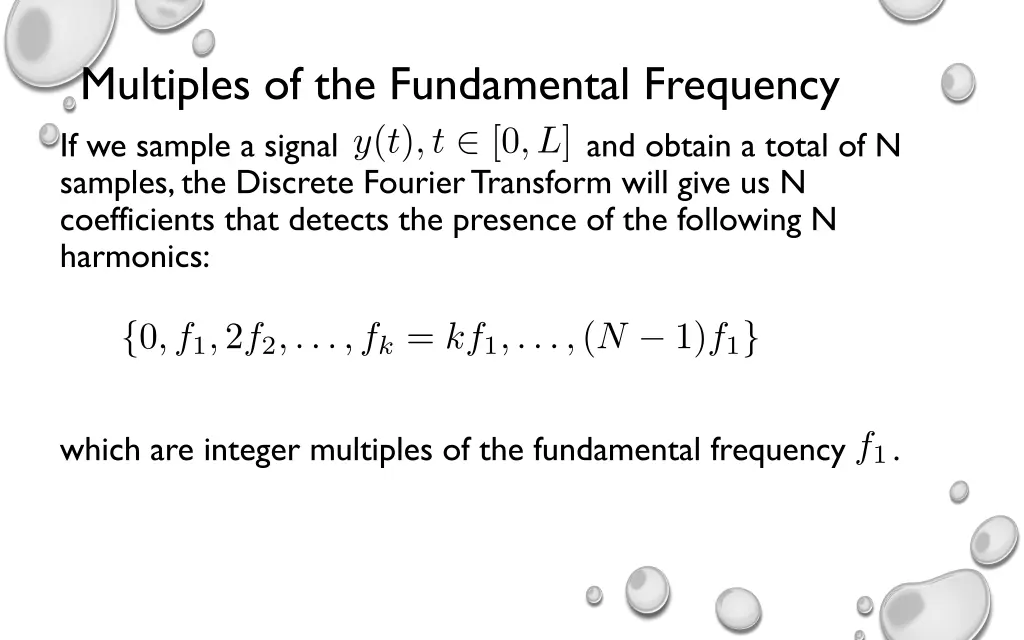multiples of the fundamental frequency