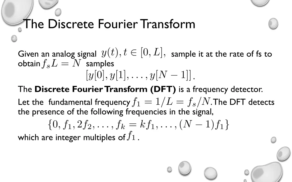 the discrete fourier transform 1