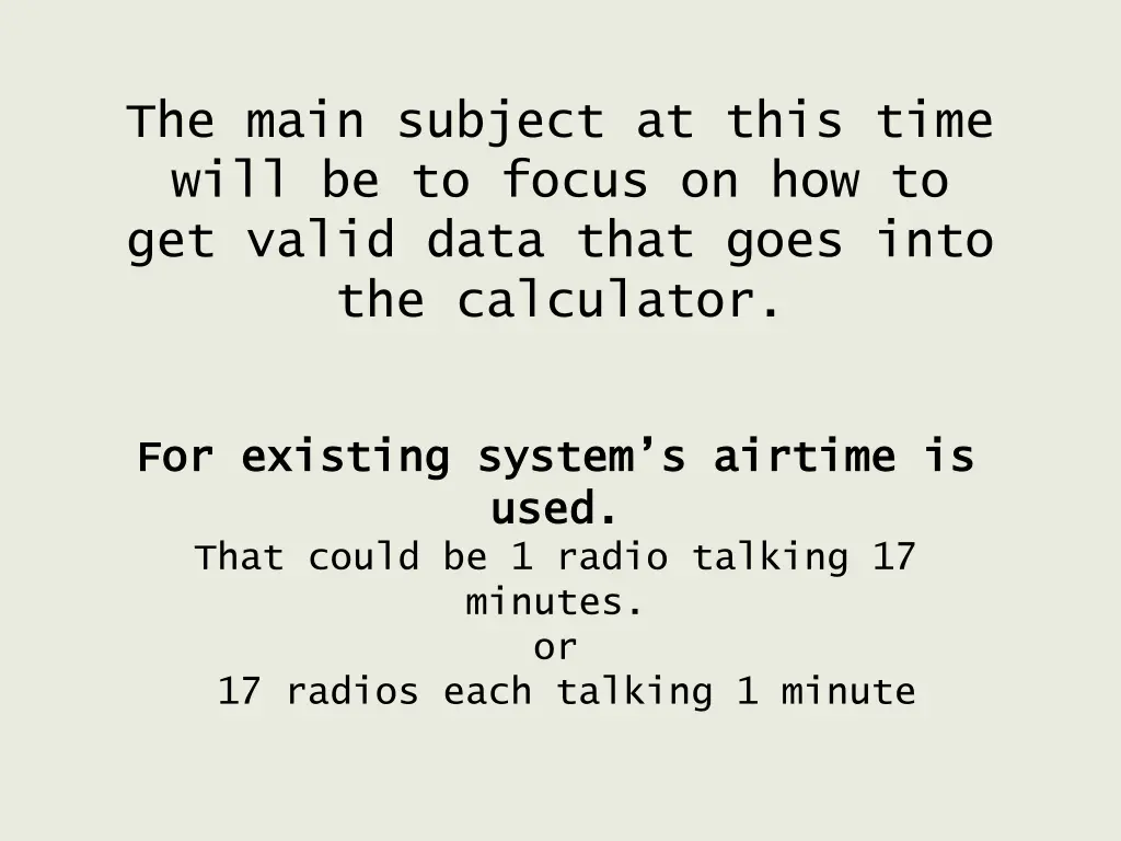 the main subject at this time will be to focus