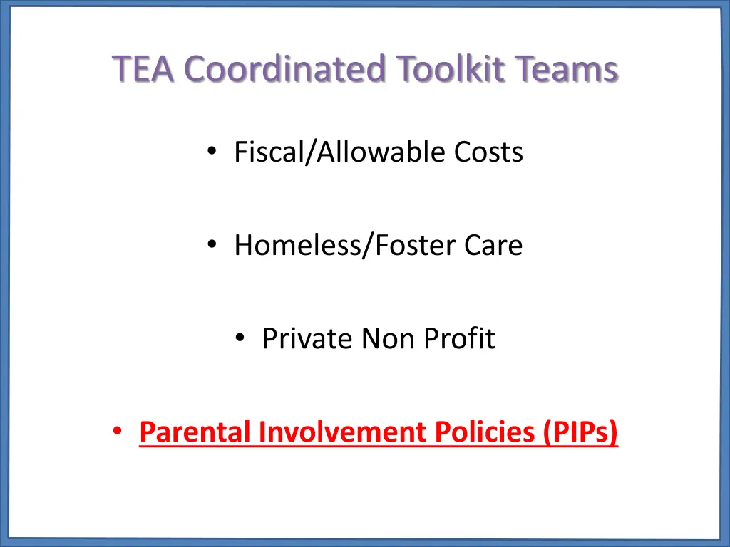 tea coordinated toolkit teams