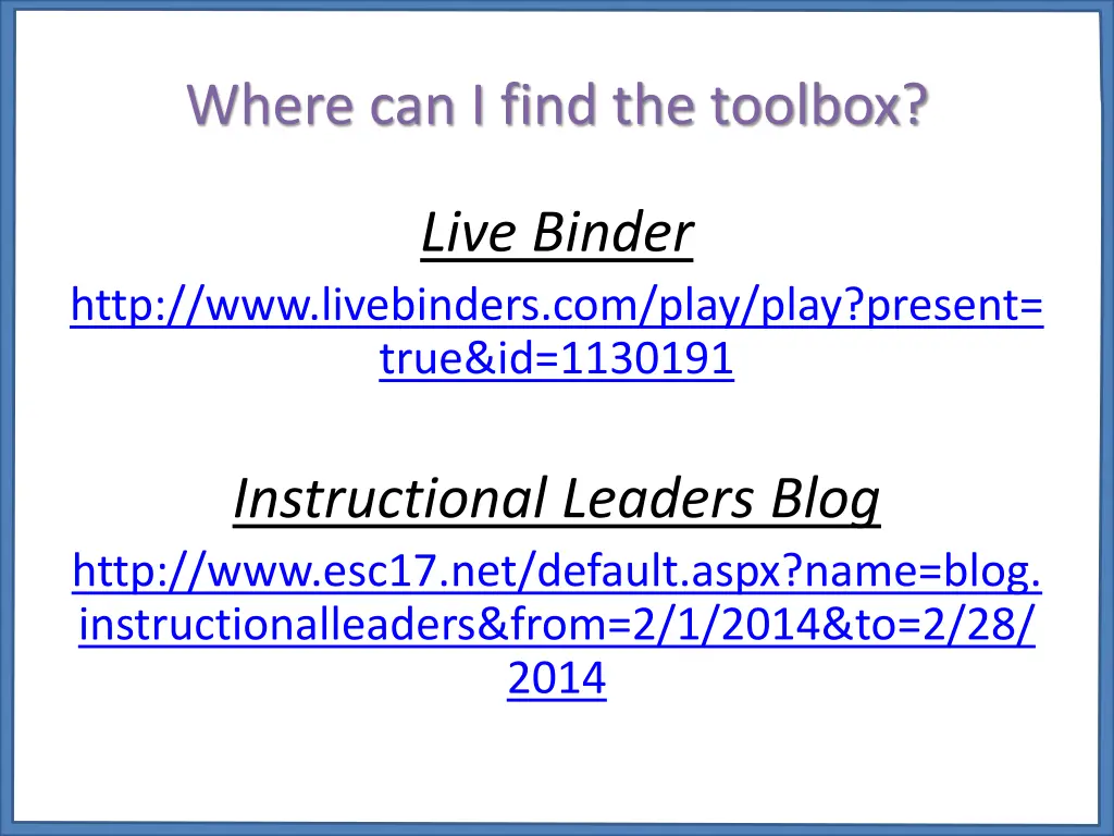 where can i find the toolbox