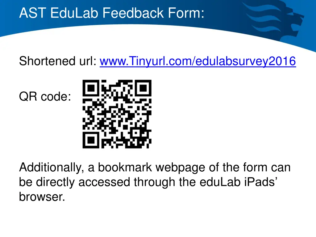 ast edulab feedback form