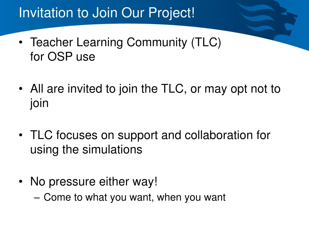 invitation to join our project