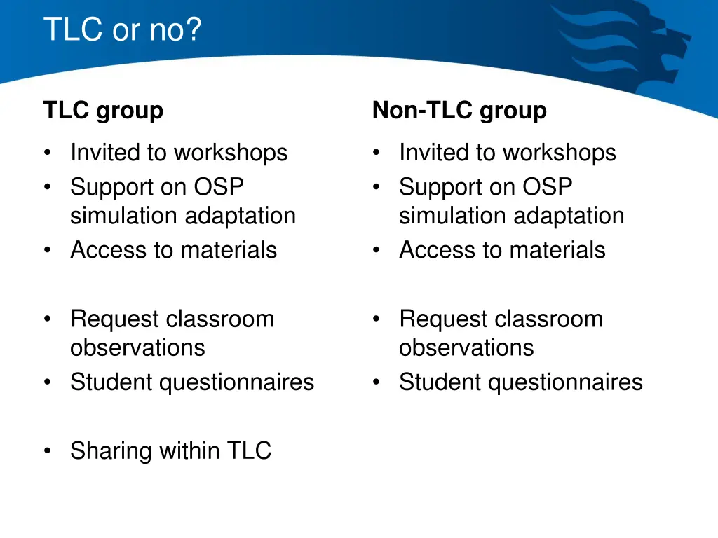 tlc or no