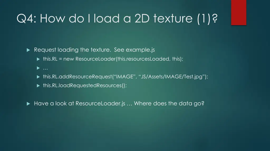 q4 how do i load a 2d texture 1