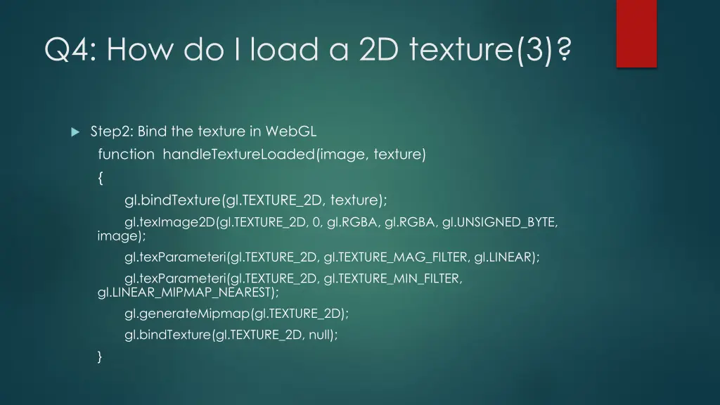 q4 how do i load a 2d texture 3