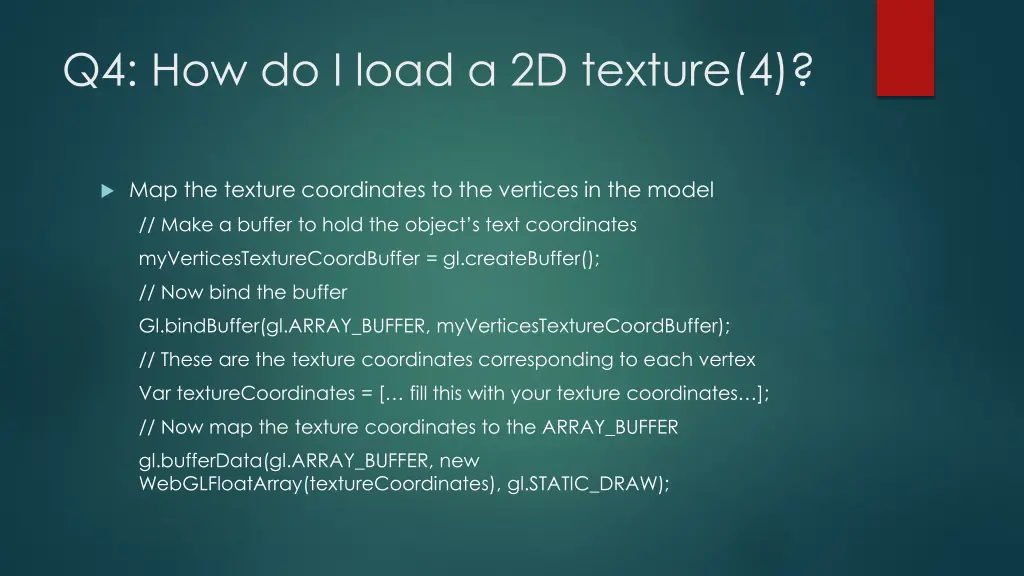 q4 how do i load a 2d texture 4
