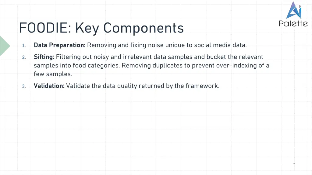 foodie key components