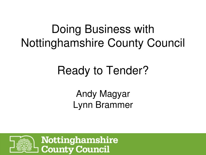 doing business with nottinghamshire county council