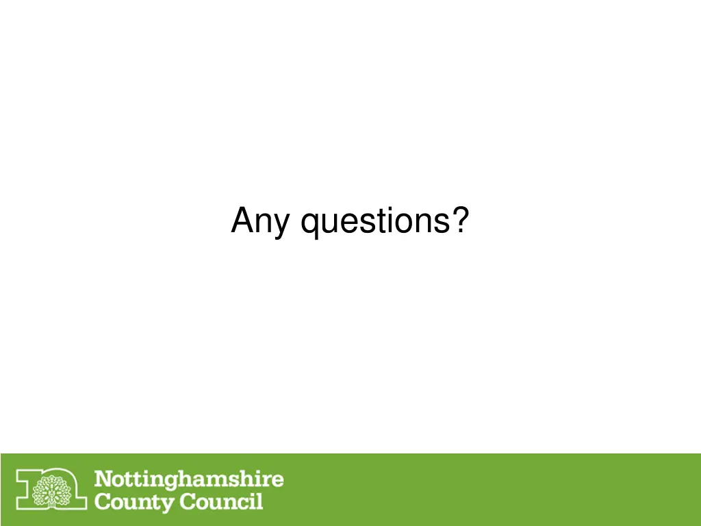 any questions