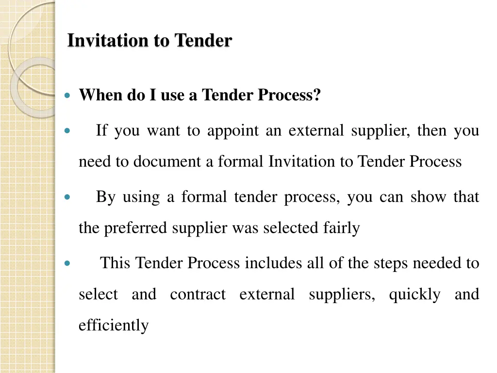 invitation to tender 1