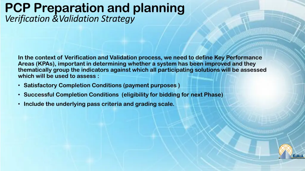 pcp preparation and planning verification