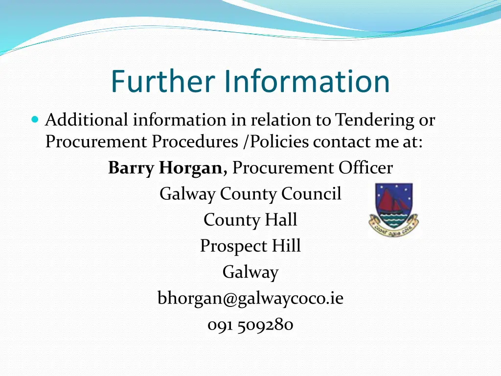 further information