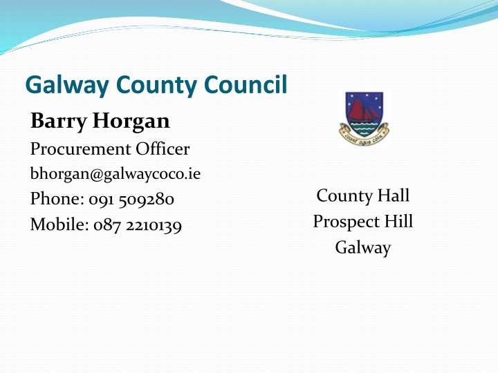 galway county council barry horgan procurement