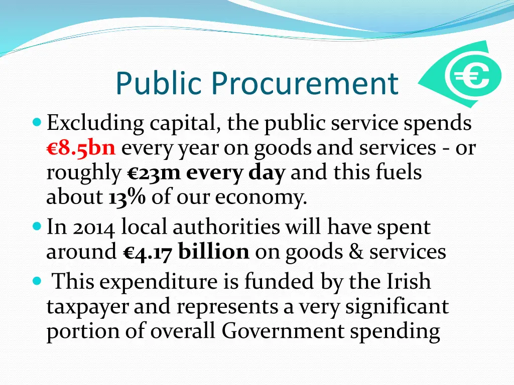public procurement excluding capital the public