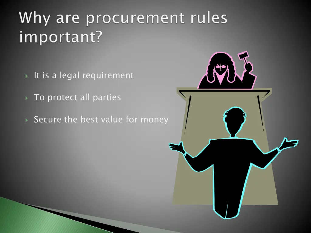 it is a legal requirement