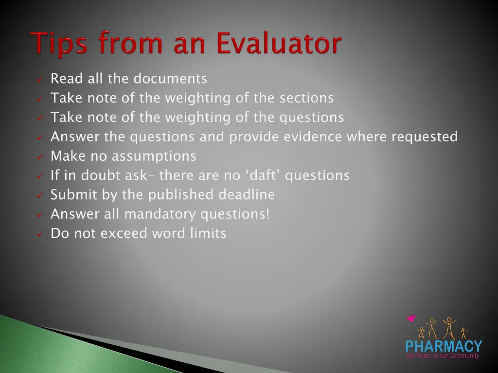 read all the documents take note of the weighting