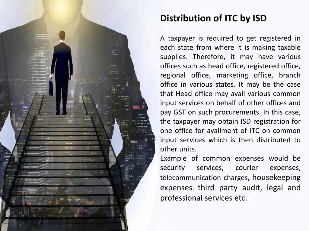 distribution of itc by isd