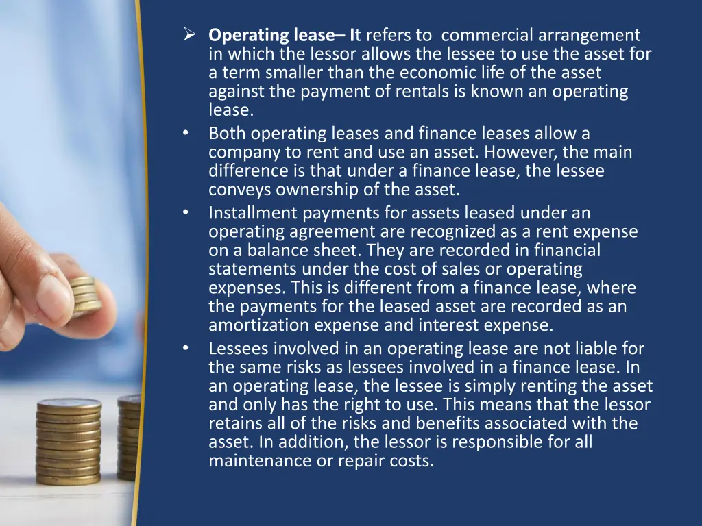 operating lease i t refers to commercial