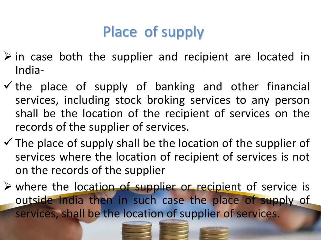 place of supply